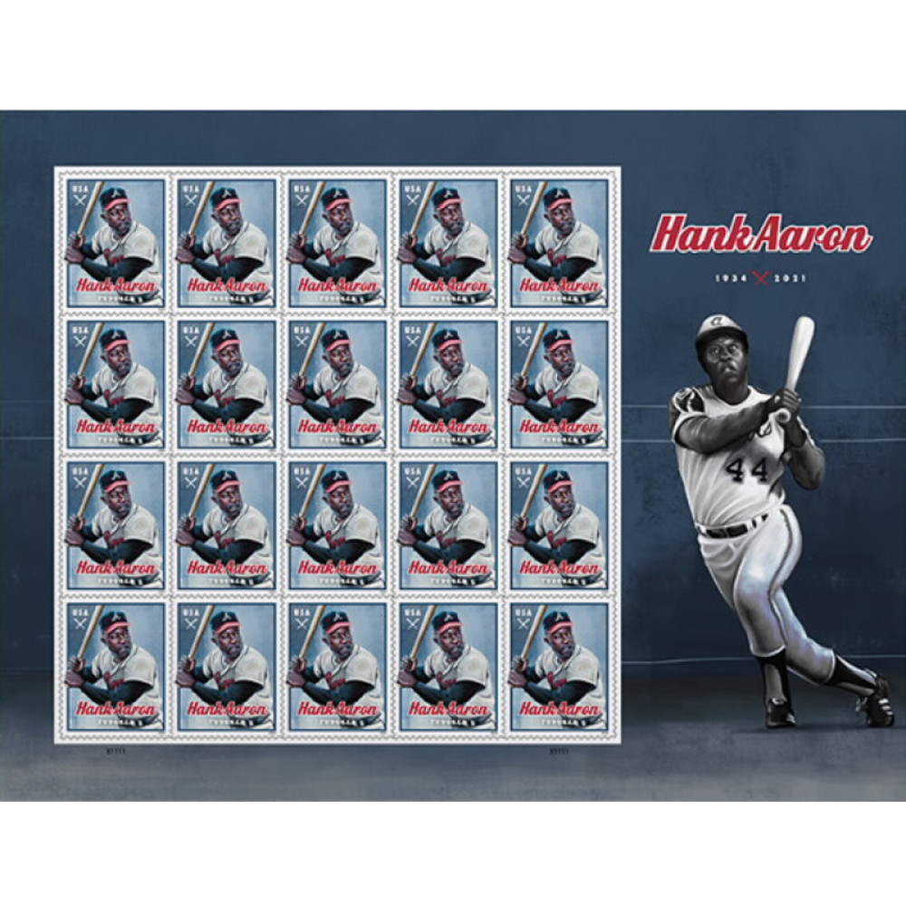 (2024) Hank Aaron Forever Stamps, Sheet of 20